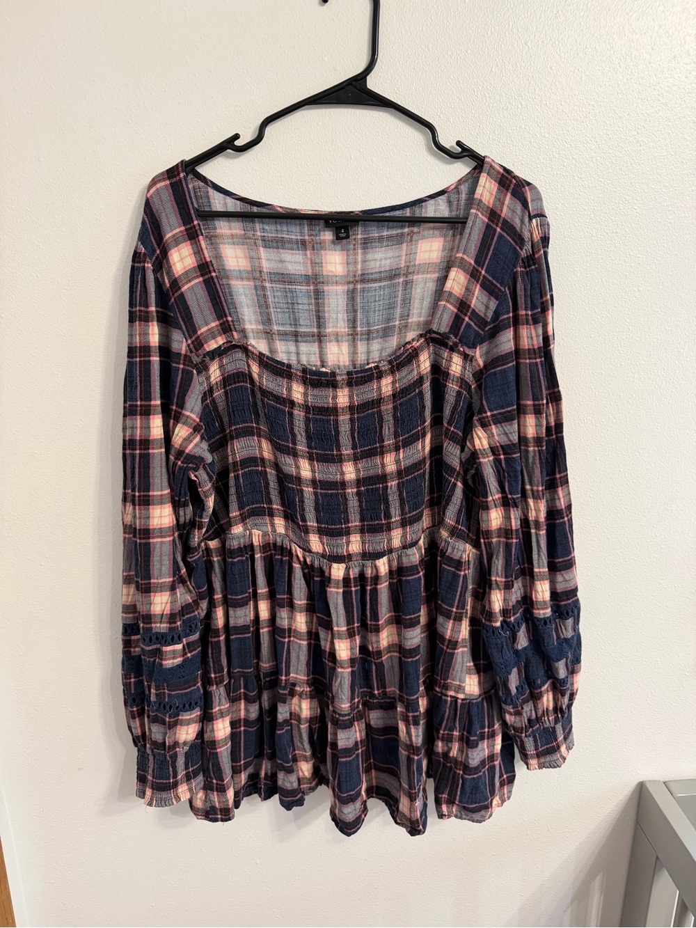 Torrid Plaid Blouse - Picture 5 of 9